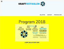 Tablet Screenshot of kraftfestivalen.com